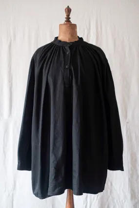 [~ 60's] Smock de coton noir vintage français