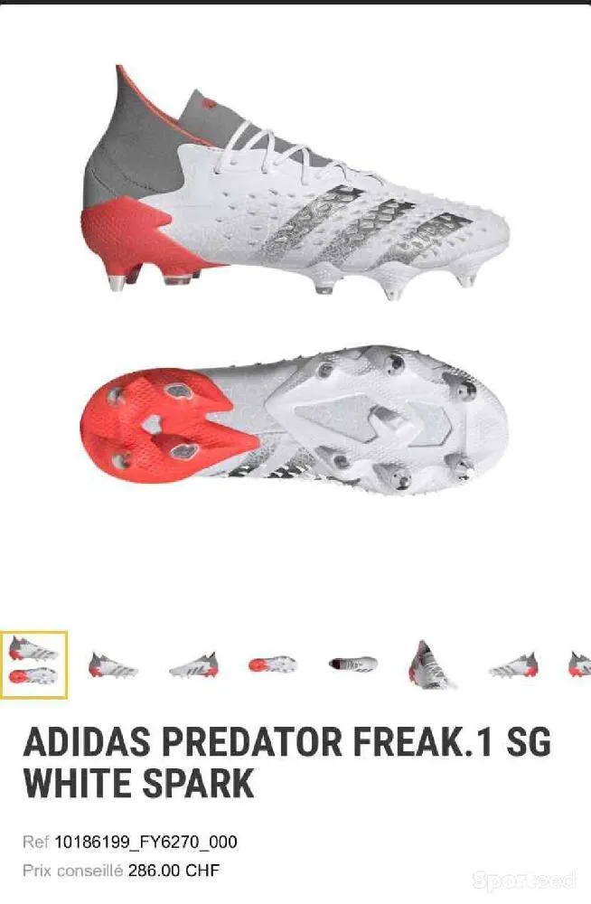 ADIDAS PREDATOR FREAK. 1 SG neuf Ajouté le : 21/07/2023