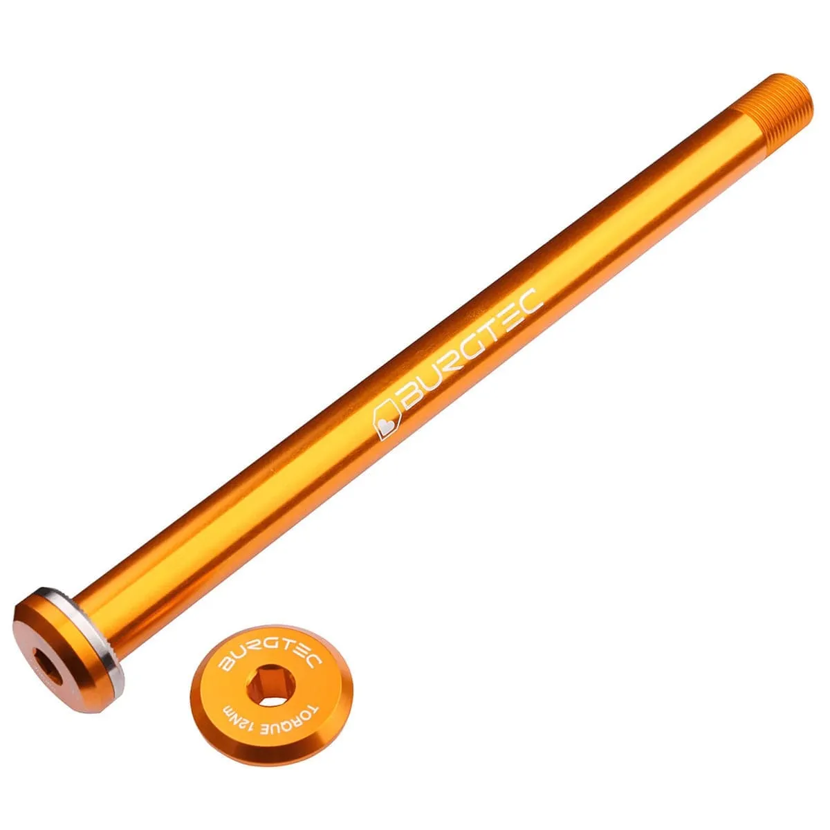 Axe de Roue Arrière BURGTEC 168.5mm pour Cadres Santa Cruz Orange