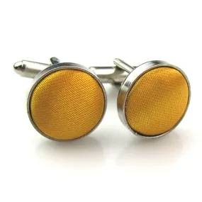 Bouton De Manchette Jaune Vintage