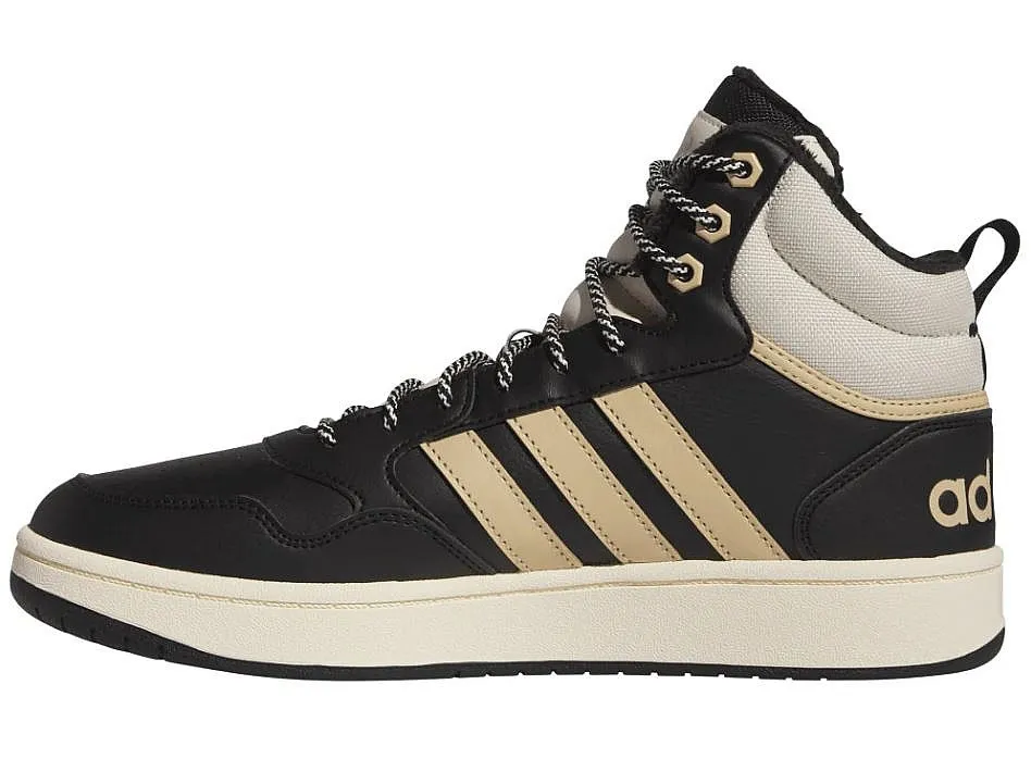 chaussures adidas Performance Hoops 3.0 Mid Wtr - Core Black/Magic Beige/Wonder White - men´s