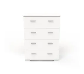 Commode 4 Tiroirs "max" 76cm Blanc