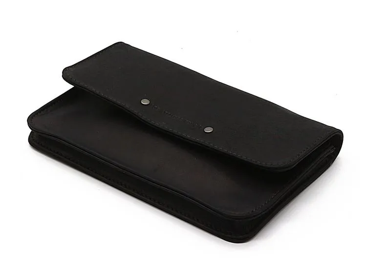 Compagnon format Iphone X+ en cuir noir - 999