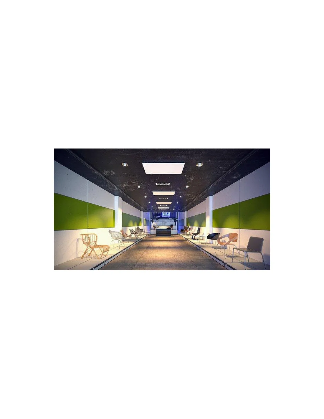 Dynabox AX+ 600W Blanc 1193x593x30 IK10 IP44 230V ACSO 312002