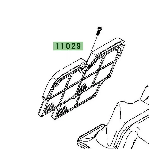 Filtre à air réf. 110290011 Kawasaki Er-6n (2009-2011) | Moto Shop 35