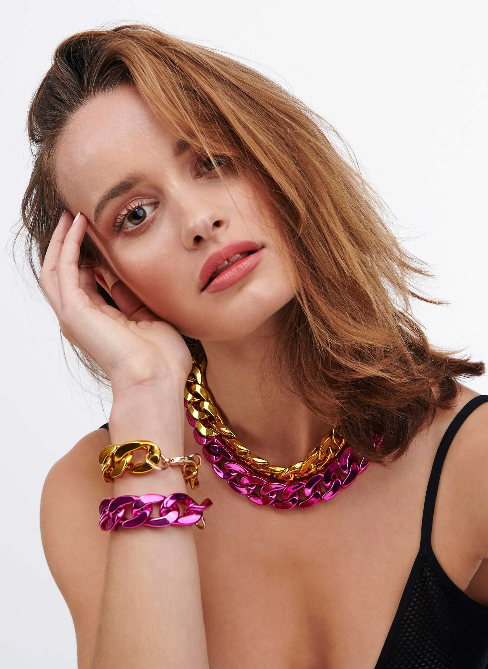 HIPANEMA  Collier oversize dance - Jaune