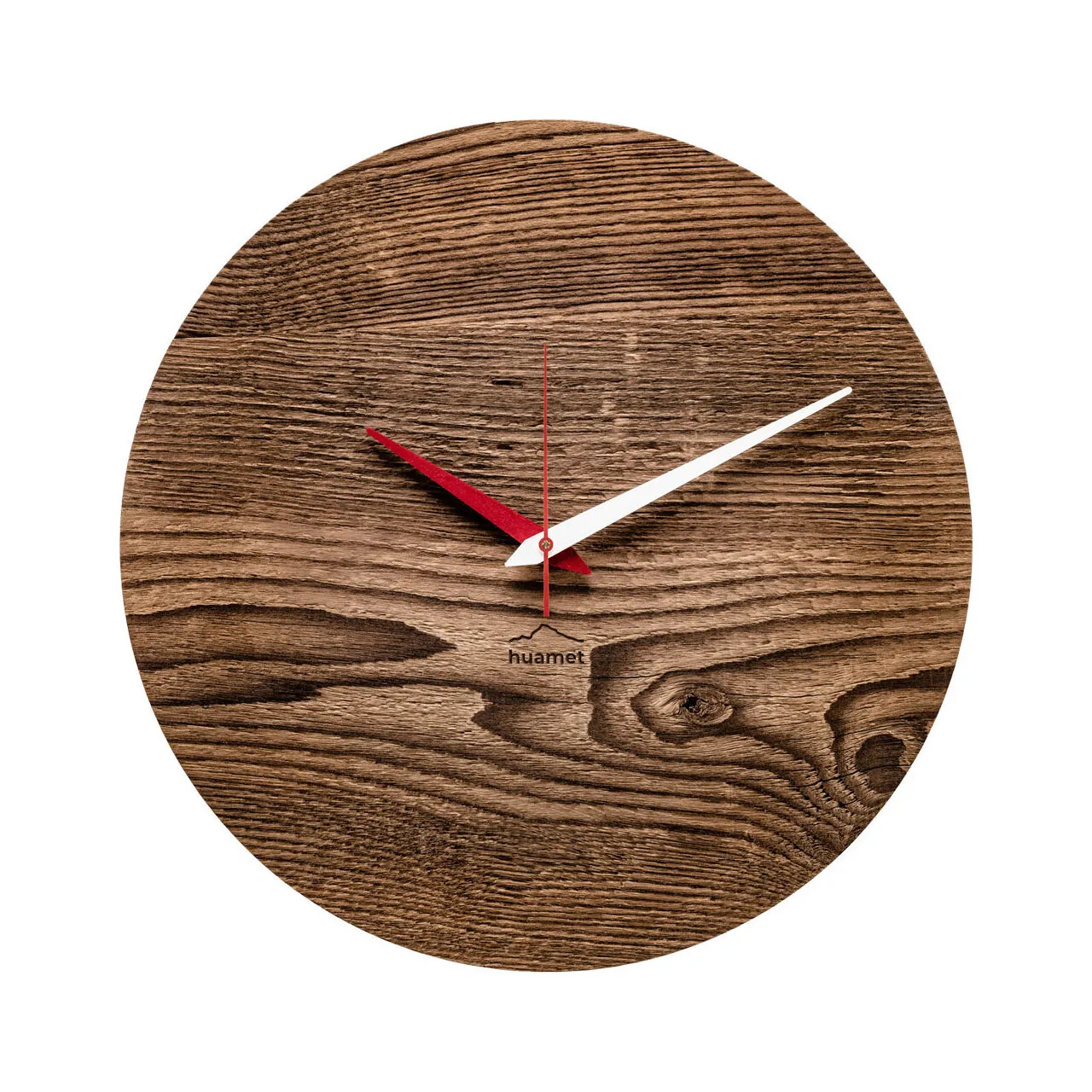 Horloge murale huamet CH60-H-03, Quartz, Marron, Analogique, Moderne