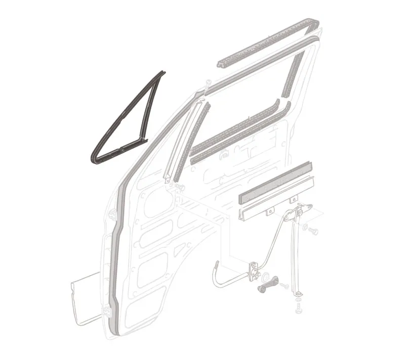 Joint de déflecteur ouvrant droit pour VW Transporter T25 (1979-1992)
