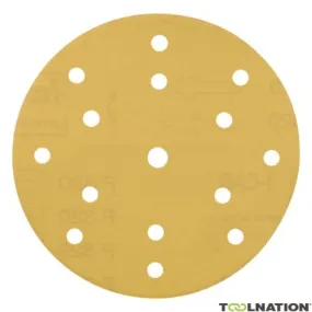 Makita Accessoires B-39366 Disque de ponçage K320 150mm jaune 100 pièces