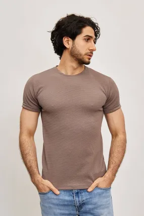 Mentex - T-shirt gris matière premium homme fashion | ILANNFIVE