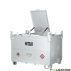 Metal Works 724574577 Réservoir PE diesel 400l, caisse en métal, pompe 12V 40l,