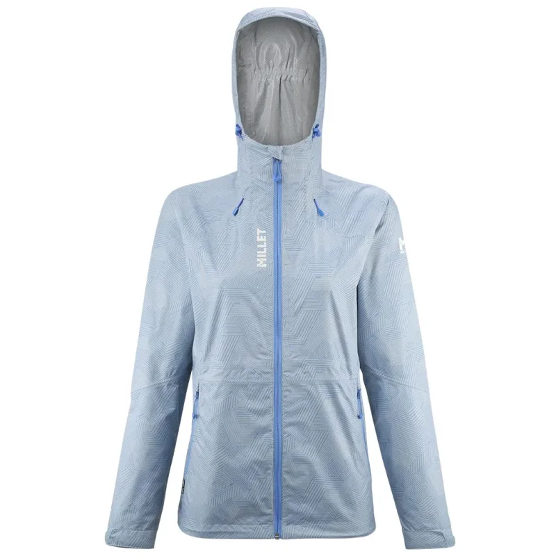 MILLET Fitz Roy Veste W /iceberg motif 2024 Veste de Montagne Protection pluie Membrane 2 Couches Légère
