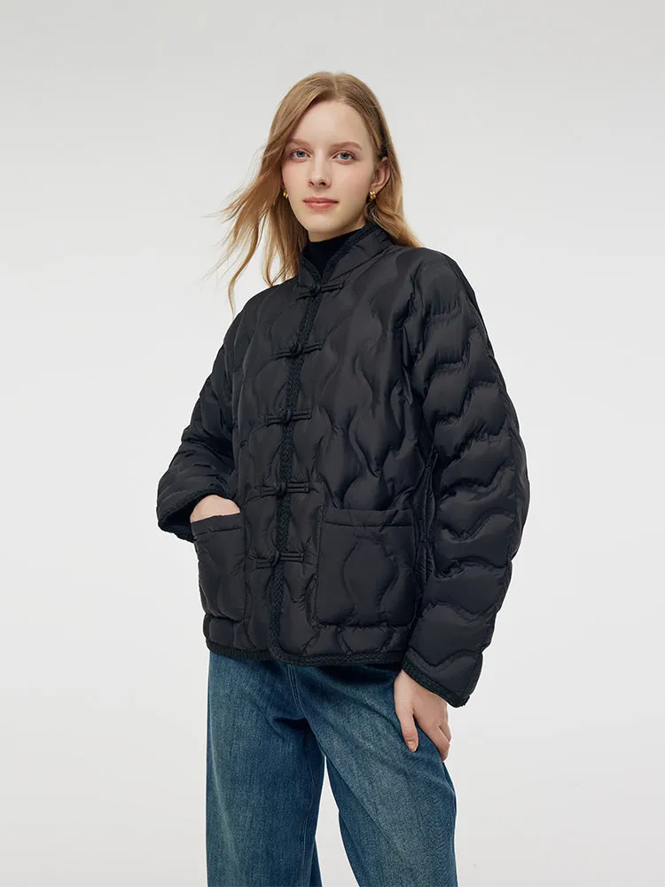 Nouvelle veste légère en duvet d'oie de style chinois
