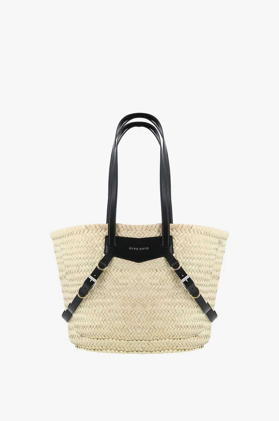 Panier en paille et cuir Voyou Medium