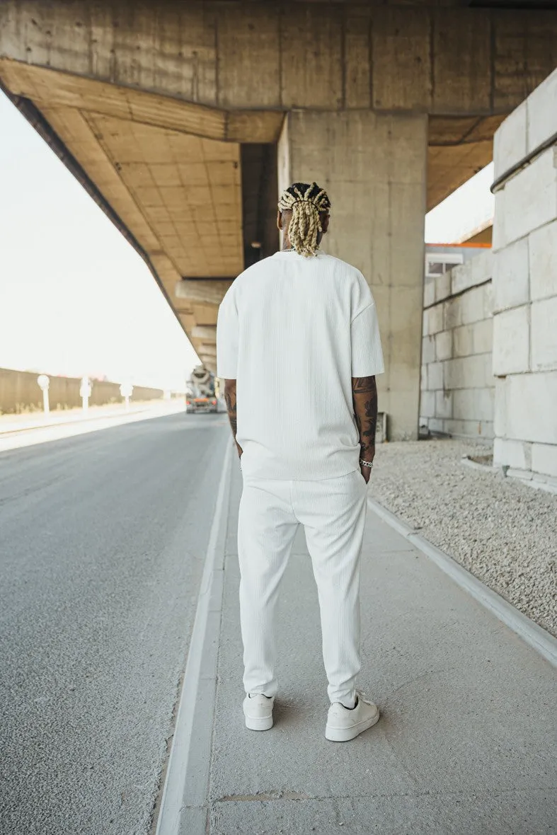 Pantalon jogger cotelé
