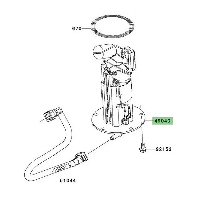 Pompe à essence Kawasaki Z1000 (2010-2013) | Moto Shop 35