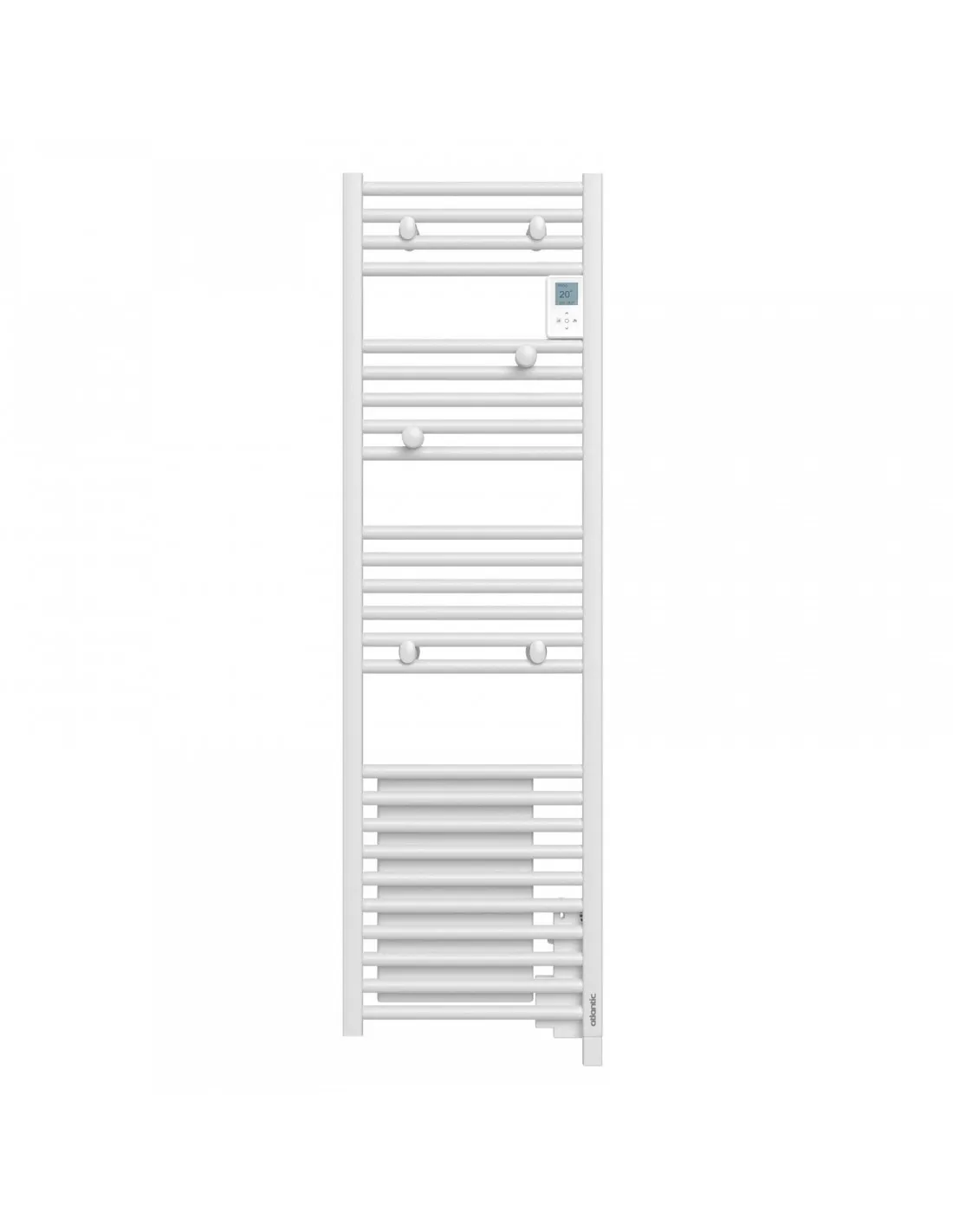 Radiateur sèche-serviettes Doris Digital étroit ventilo 1300W blanc carat ATLANTIC 851152