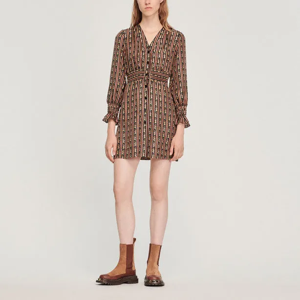 Robe courte imprimée