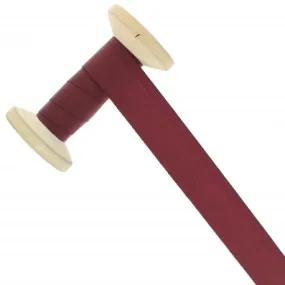 Ruban Gros grain 25 mm - lie de vin - bobine 25 m