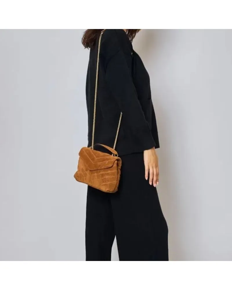 Sac en daim matelassé | Made in Italy | Zosha Collection