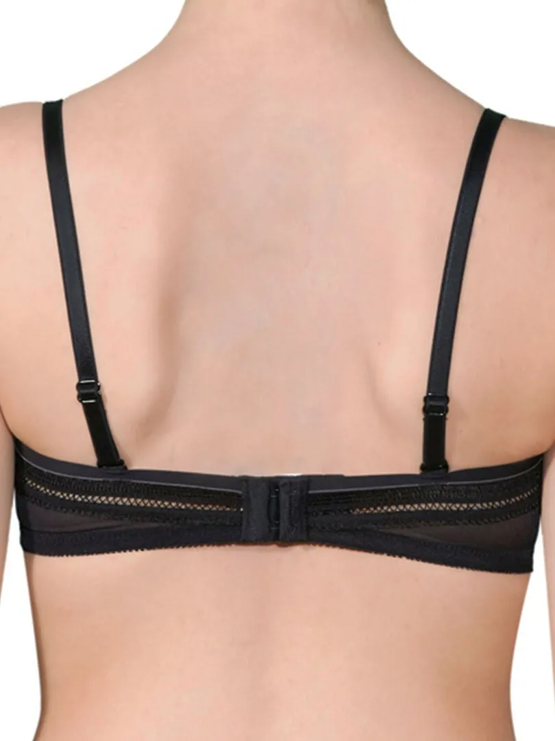 Soutien-gorge bandeau push-up Anna - Noir