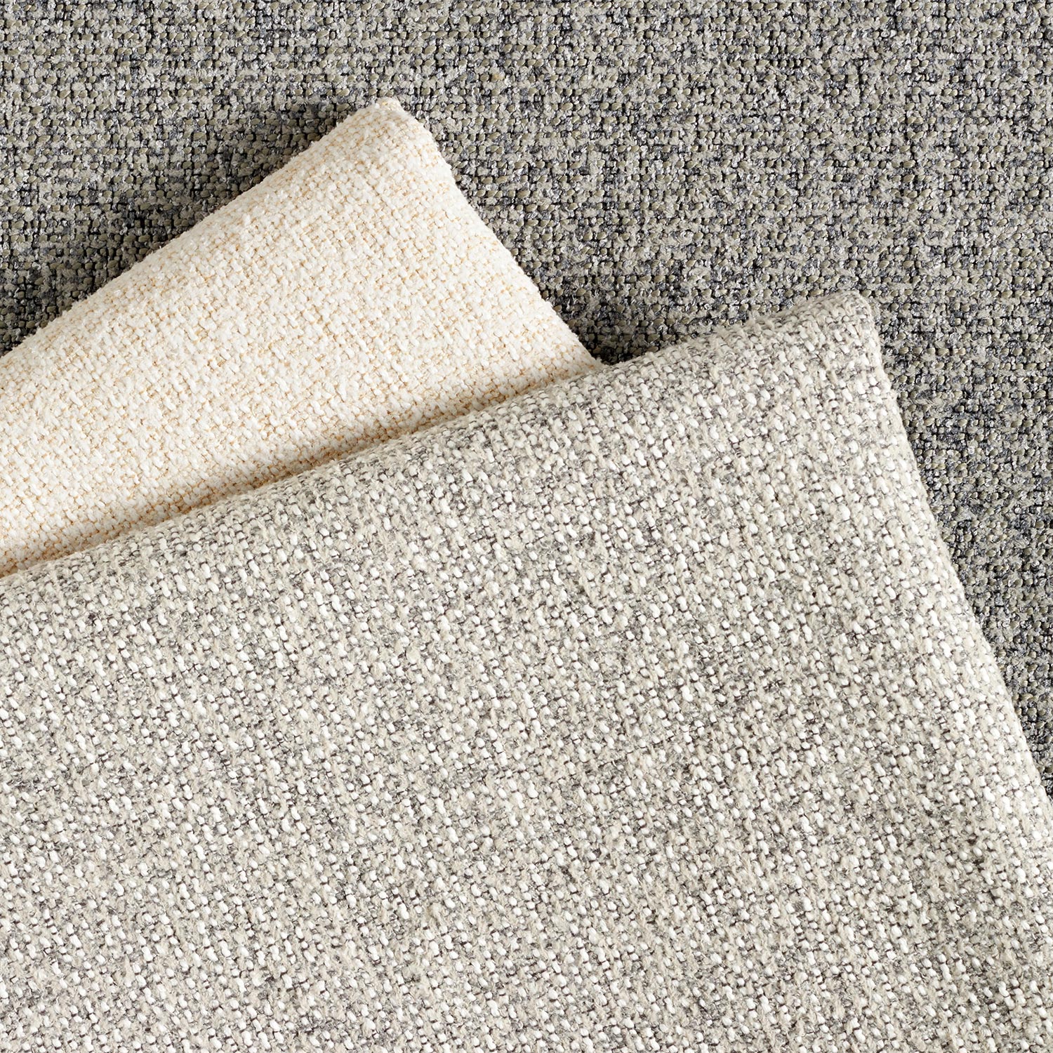 Tissu de revêtement tissé multicolore – taupe clair/gris